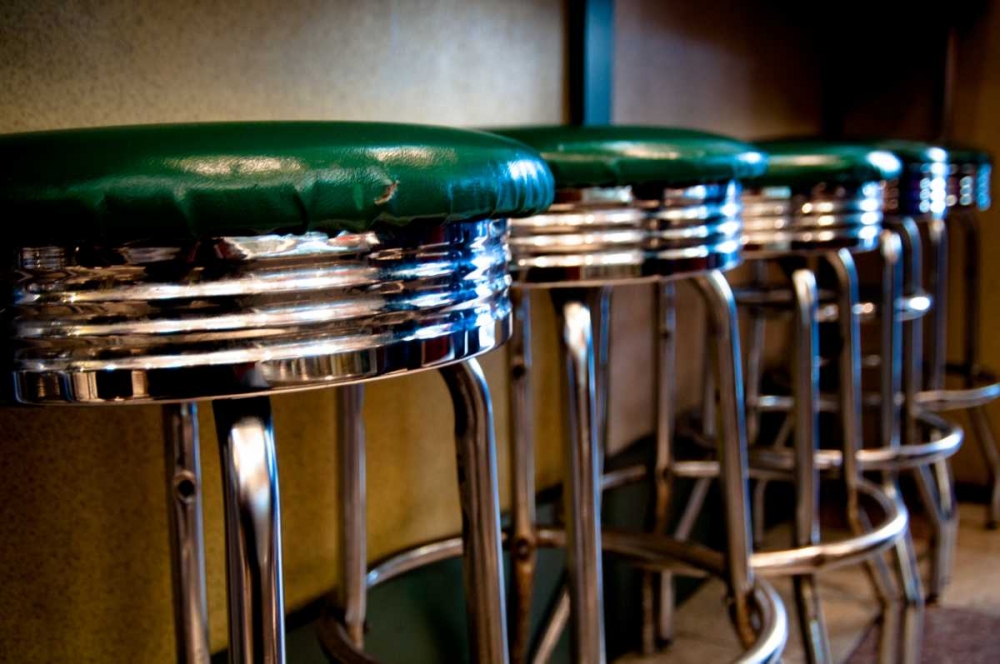 Wall art: Retro Bar Stools I, by Berzel, Erin
