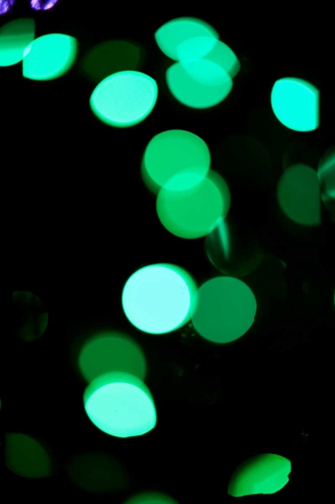 Art Print: Green Bokeh