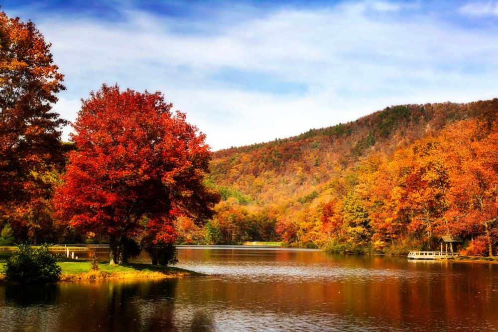 Wall art: Mountain Lake Autumn, by Hausenflock, Alan