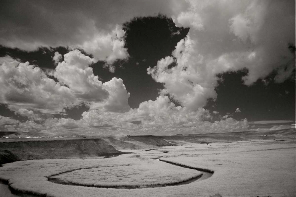 Art Print: Yellowstone Creek and Clouds II