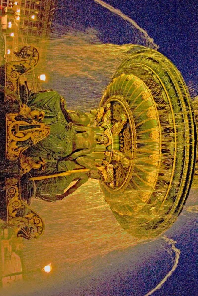 Wall Art Painting id:2262, Name: Golden Fountain I, Artist: Love, Maureen