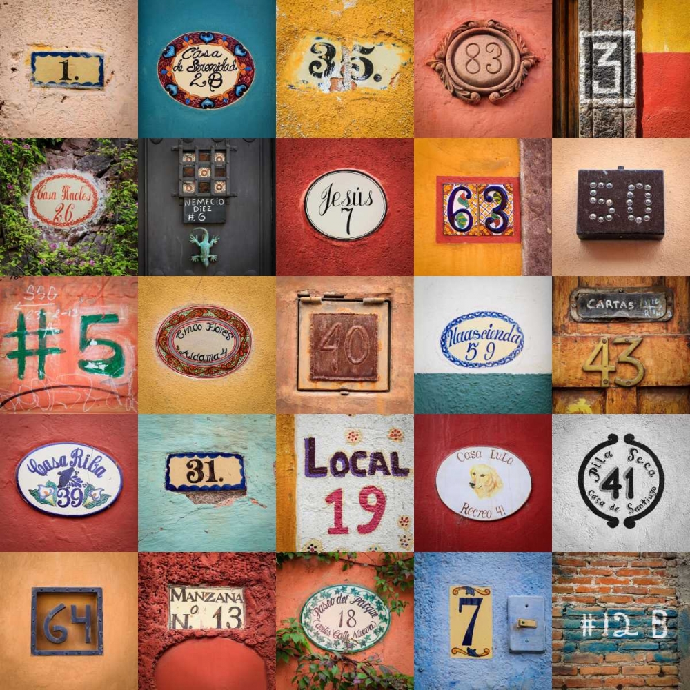 Wall Art Painting id:20080, Name: House Numbers I, Artist: Mahan, Kathy