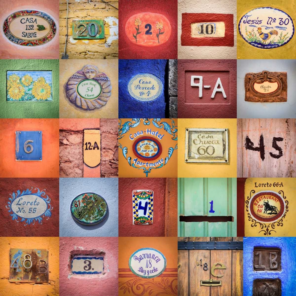 Wall Art Painting id:20081, Name: House Numbers II, Artist: Mahan, Kathy