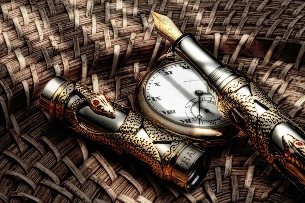 Wall Art Painting id:2524, Name: Fountain Pen Still Life, Artist: McNemar, C. Thomas