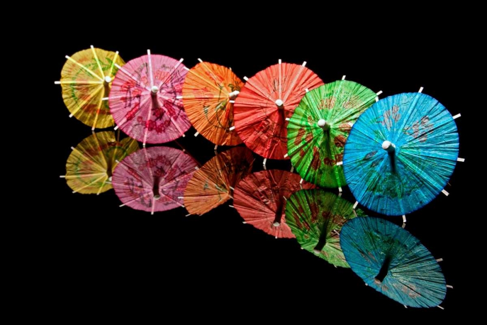 Wall art: Cocktail Umbrellas II, by McNemar, C. Thomas