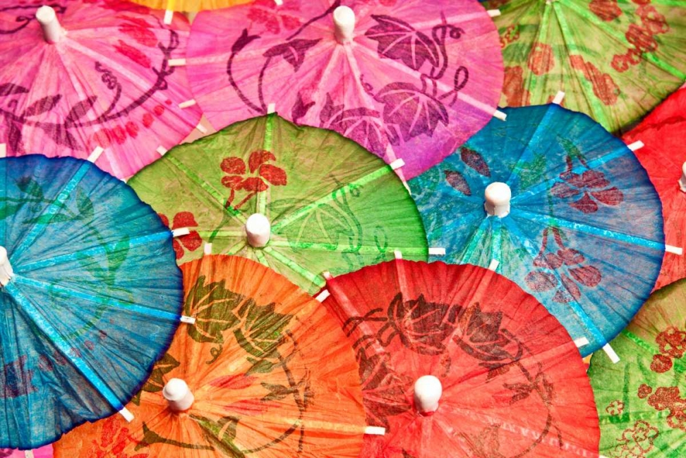 Wall art: Cocktail Umbrellas VI, by McNemar, C. Thomas