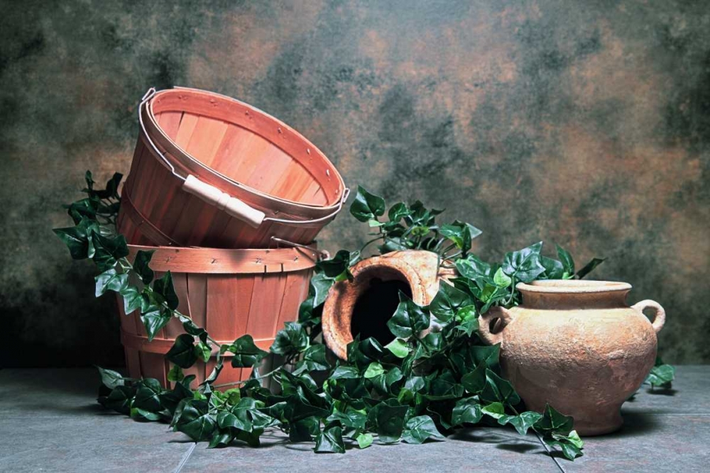 Wall Art Painting id:2596, Name: Pottery with Ivy II, Artist: McNemar, C. Thomas