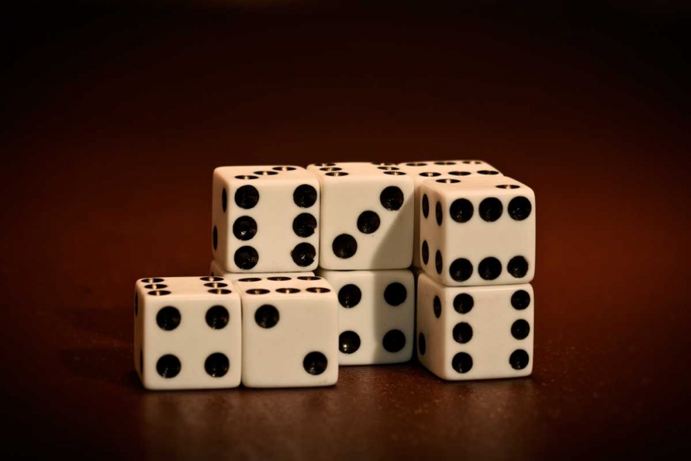 Wall art: Dice Cubes II, by McNemar, C. Thomas