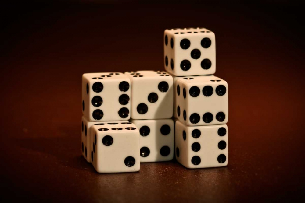 Wall art: Dice Cubes III, by McNemar, C. Thomas