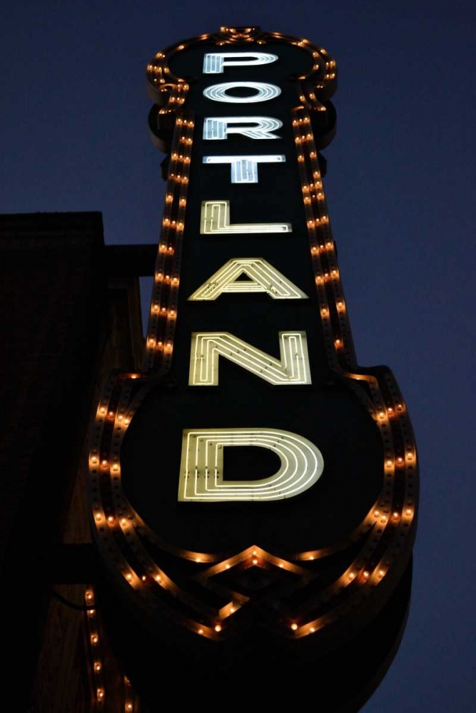 Wall art: Portland Sign, by Moore, Brian