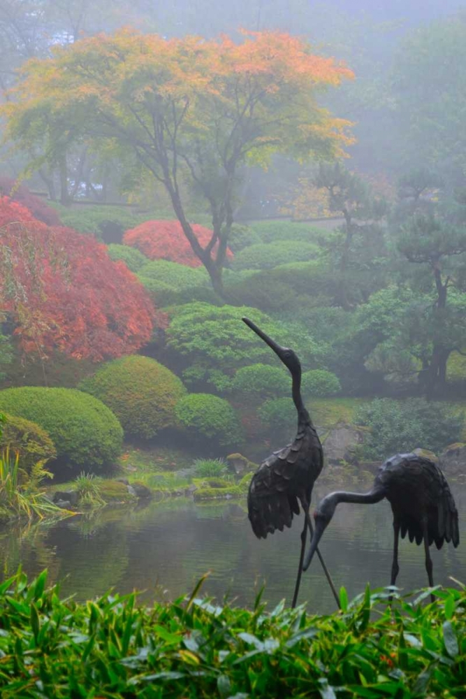 Art Print: Gardens in the Fog I