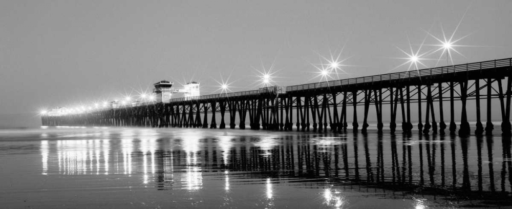 Art Print: Pier Night Panorama I