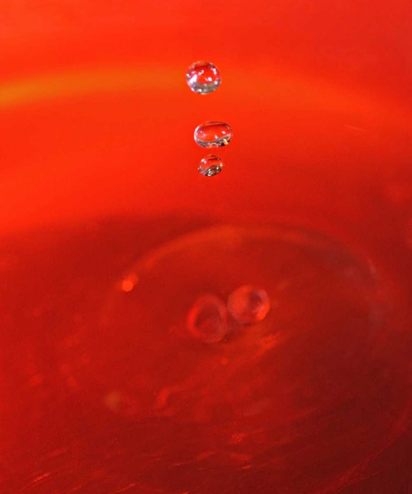 Art Print: Red Drink Drop II