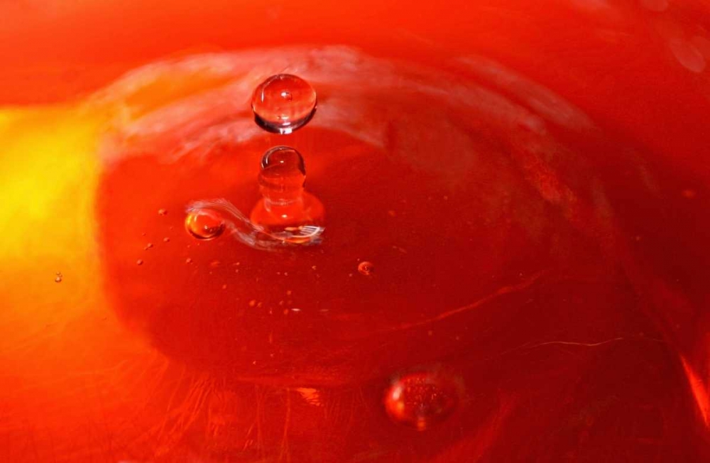 Art Print: Red Drink Drop III