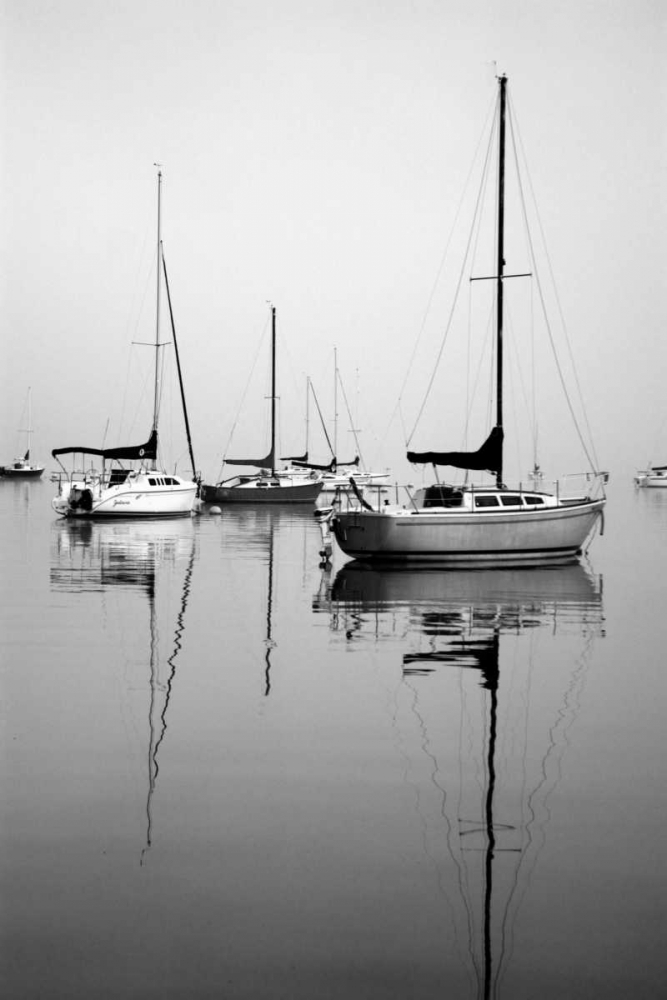 Art Print: Red Sailboat I