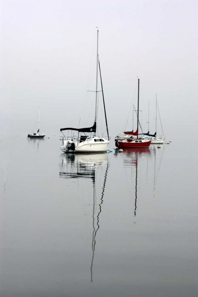 Art Print: Red Sailboat II