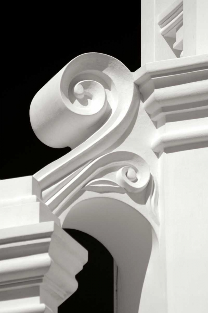 Art Print: Mission Detail II BW