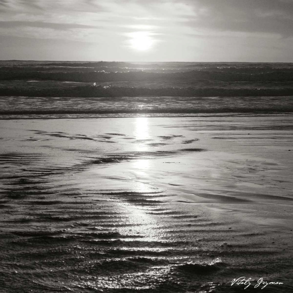 Wall Art Painting id:9919, Name: Golden Sunset Sq II BW, Artist: Vitaly, Geyman