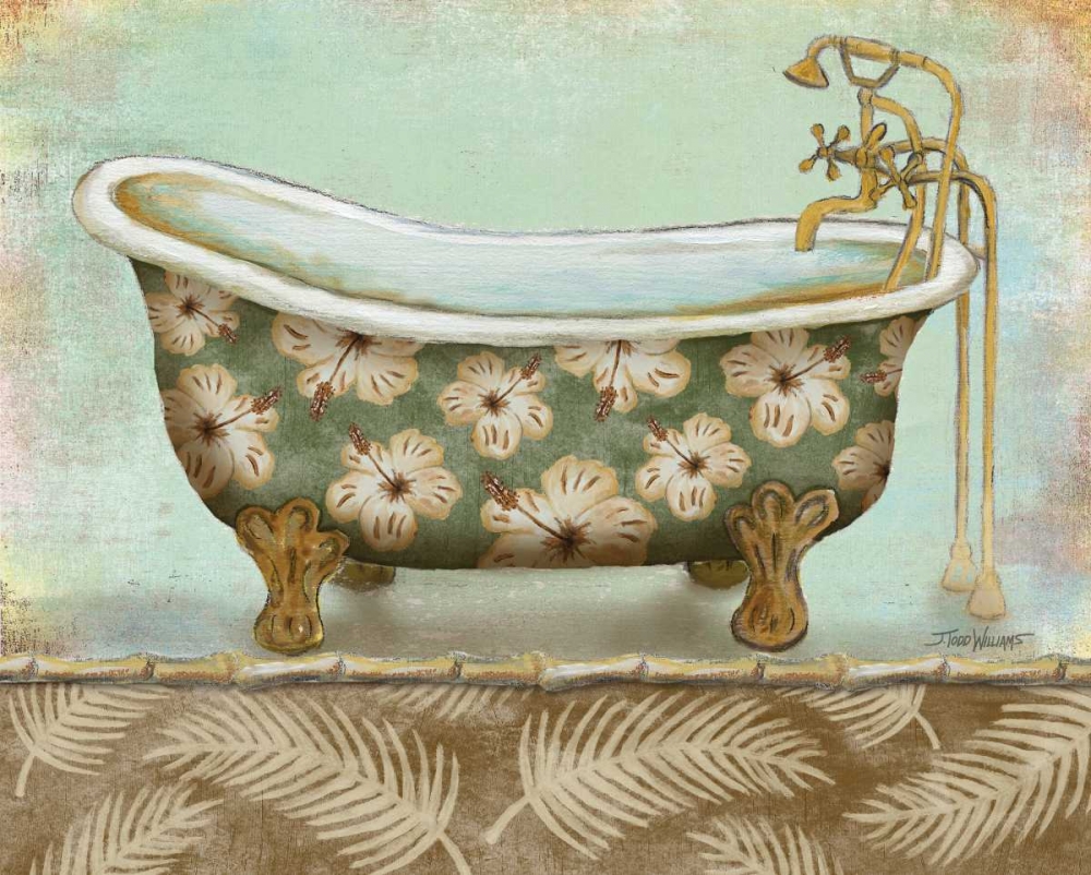 Wall art: Tropical Bath II, by Williams, Todd