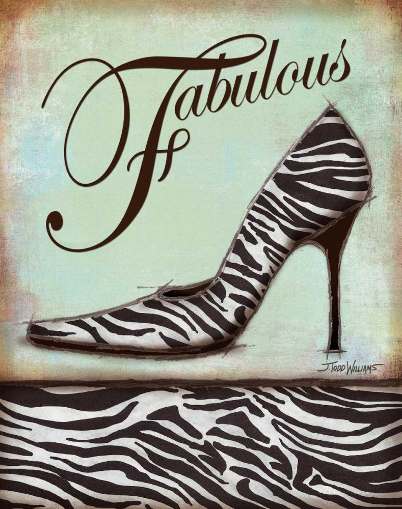 Art Print: Zebra Shoe
