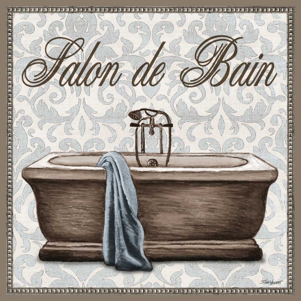 Wall art: Salon de Bain Square, by Williams, Todd