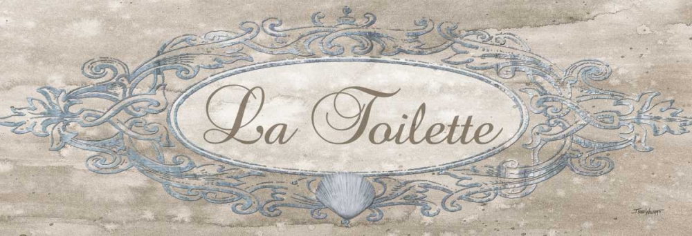 Wall Art Painting id:9943, Name: La Toilette Sign, Artist: Williams, Todd
