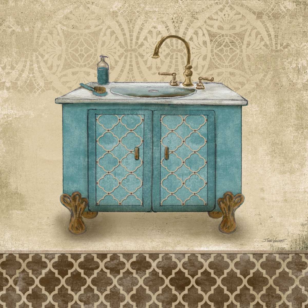 Wall Art Painting id:20403, Name: Lattice Bath III, Artist: Williams, Todd