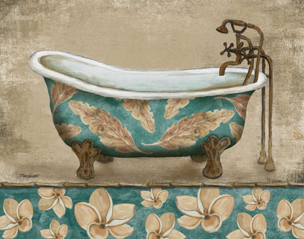 Wall Art Painting id:64566, Name: Tropical Bathtub I, Artist: Williams, Todd
