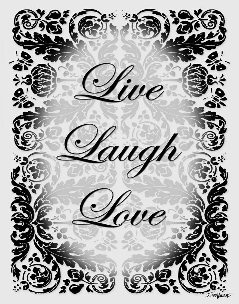 Wall Art Painting id:146990, Name: Live Laugh Love, Artist: Williams, Todd