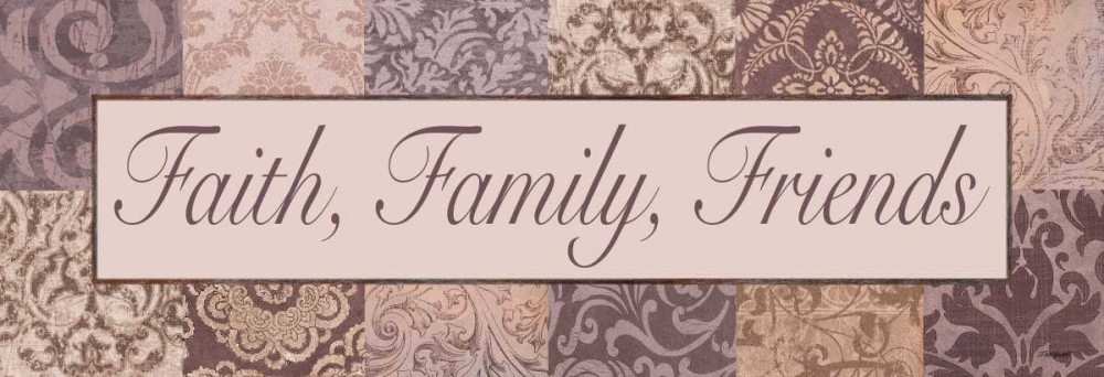 Art Print: Faith - Family - Friends
