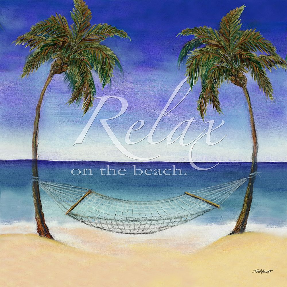 Wall Art Painting id:282721, Name: Relax on the Beach, Artist: Williams, Todd