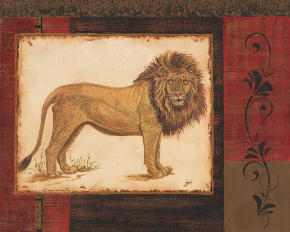 Wall art: Savanna Lion, by Wacaster, Linda