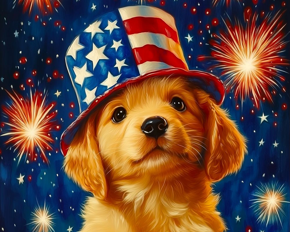 Wall Art Painting id:777495, Name: Happy 4Th, Artist: Stewart, Shawna