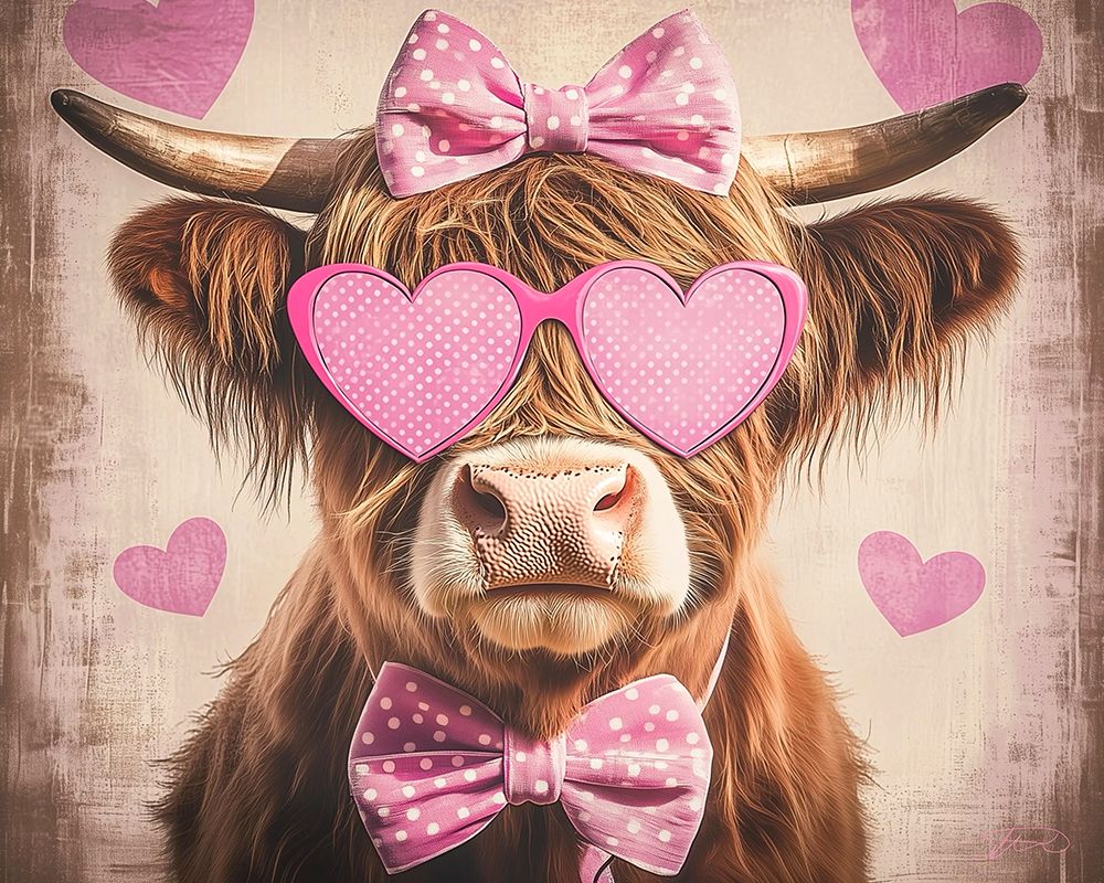 Wall Art Painting id:777514, Name: I Heart moo, Artist: Stewart, Shawna