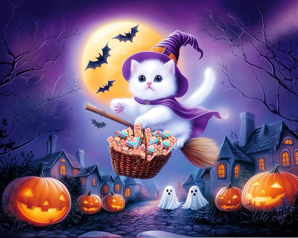 Wall Art Painting id:777560, Name: Halloween Treats, Artist: Stewart, Shawna