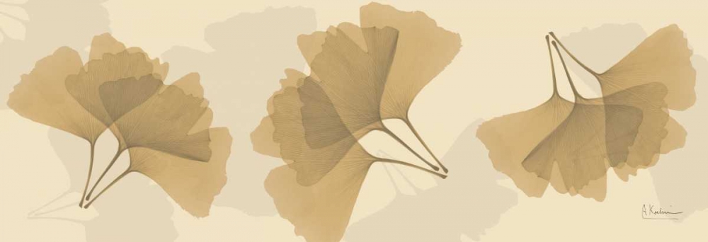 Wall art: Leaves Tan on Beige 2, by Koetsier, Albert