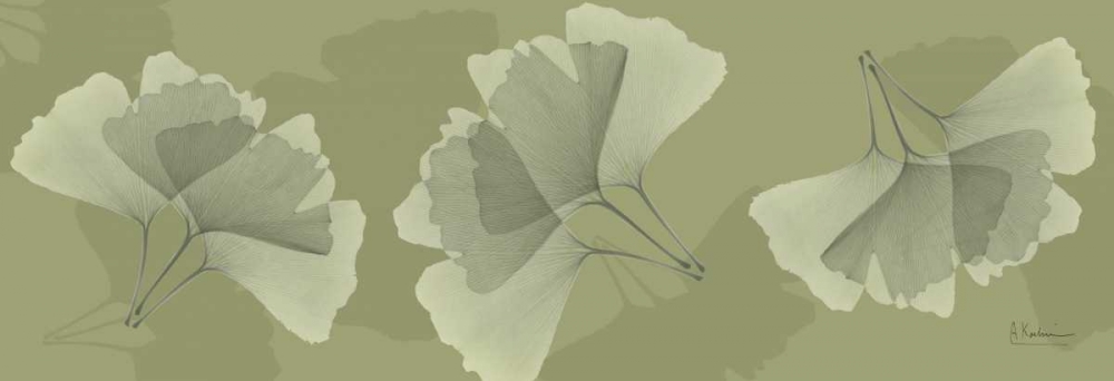 Wall art: Leaves on Green 2, by Koetsier, Albert