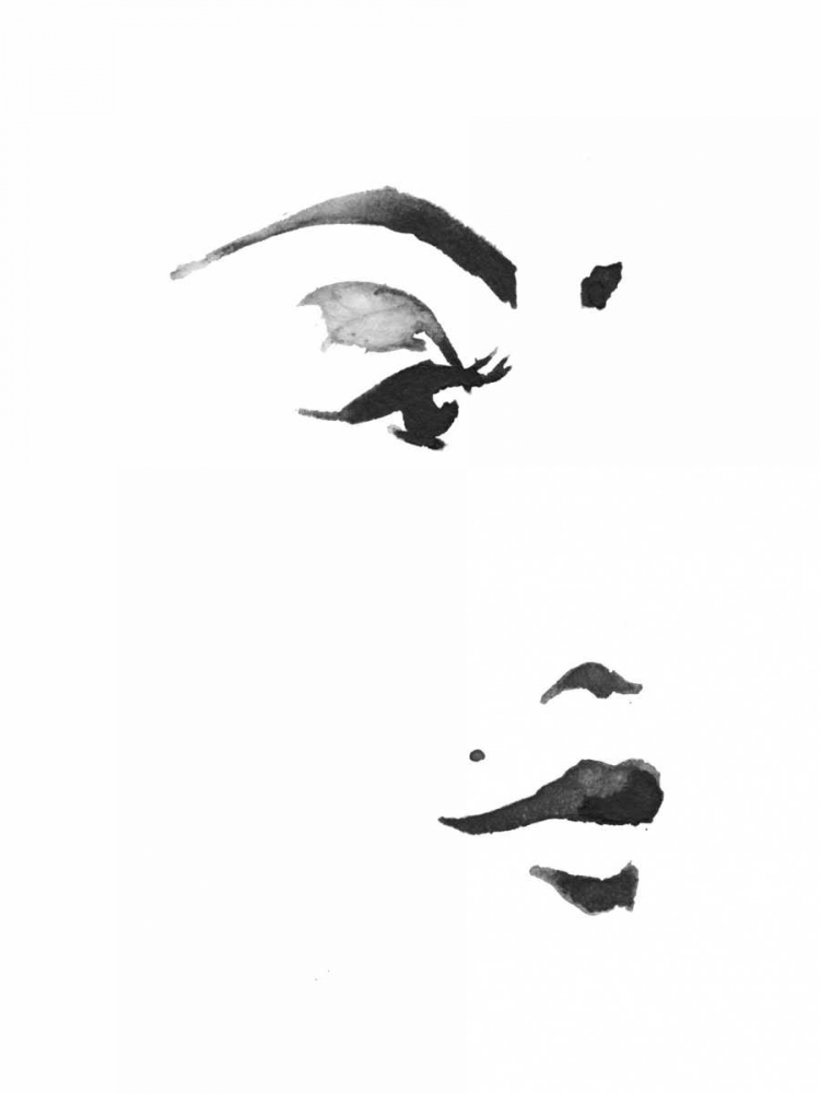 Wall Art Painting id:86173, Name: Inked Portrait, Artist: Zyburt, Alicia