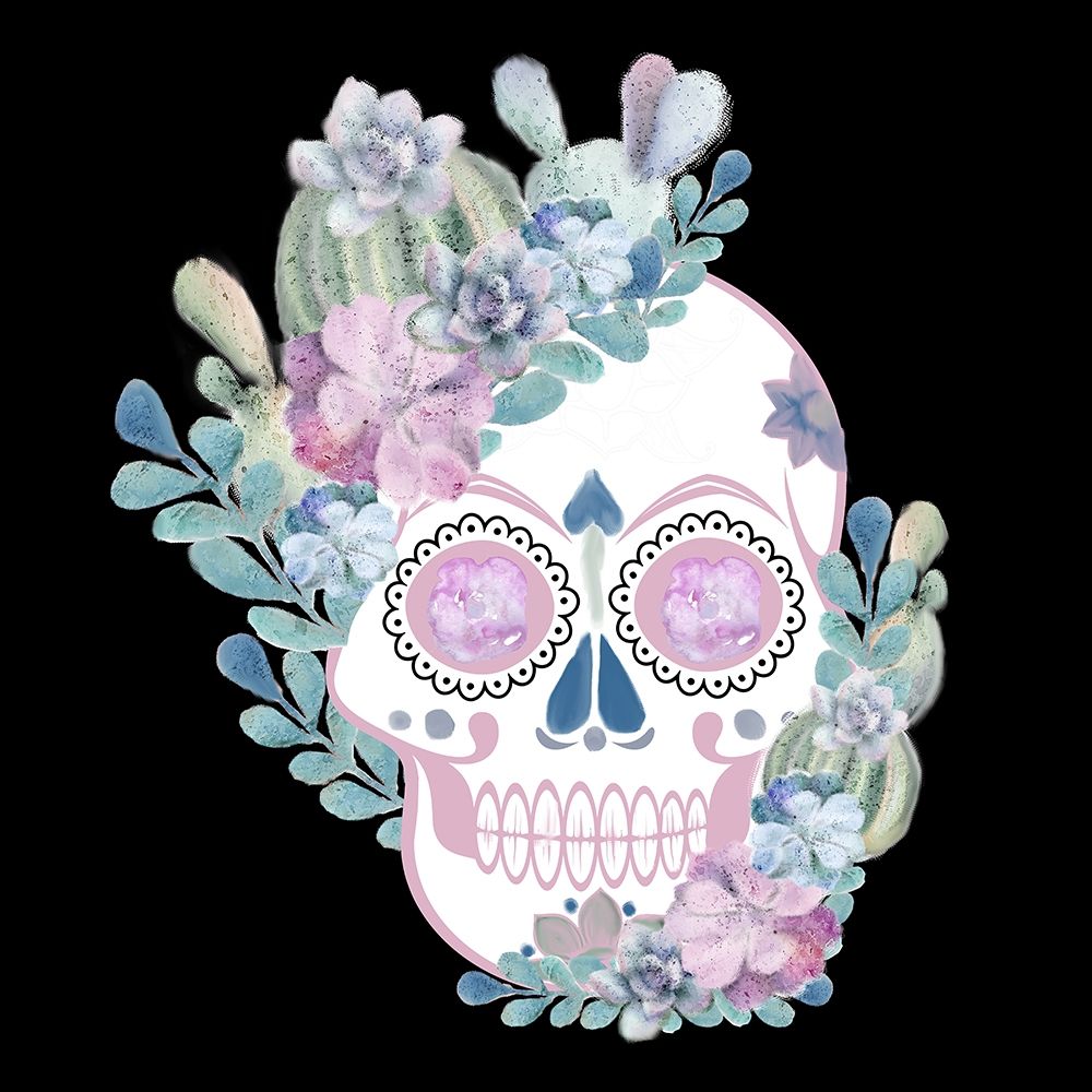 Wall Art Painting id:276470, Name: Succulent Skull, Artist: Bailey, Ann
