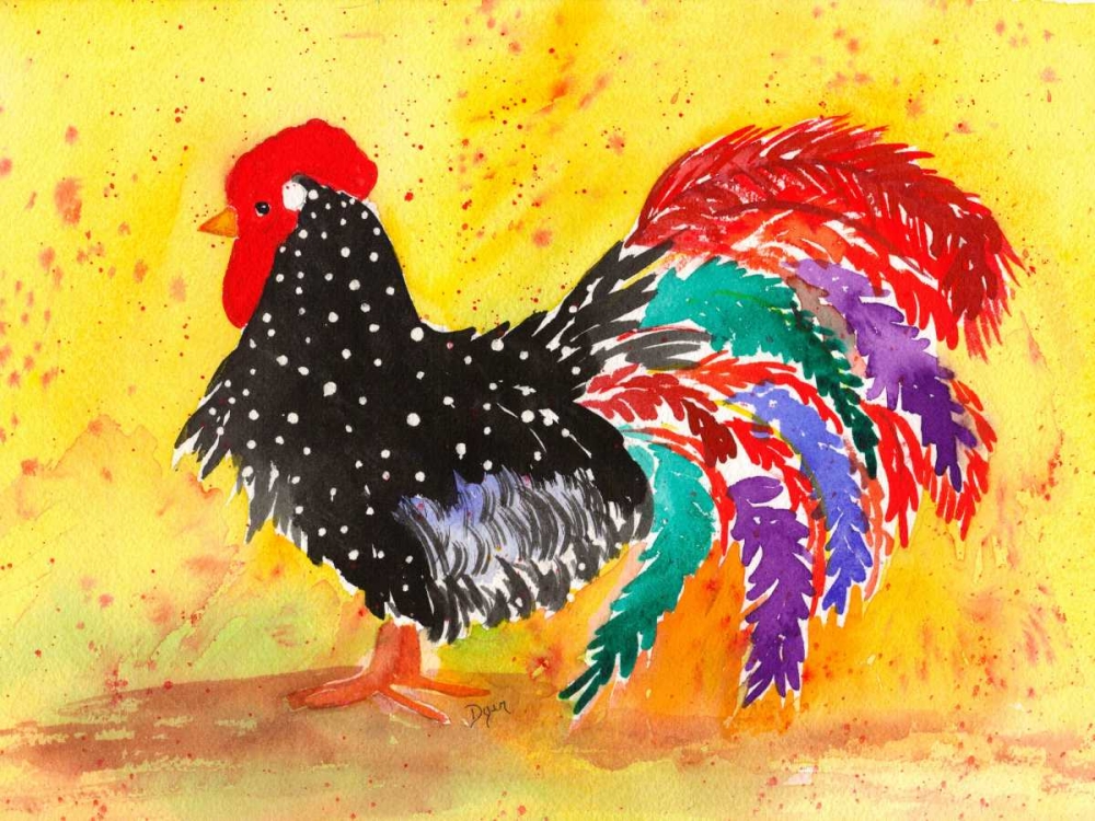 Wall Art Painting id:86234, Name: Farm House Rooster I, Artist: Dyer, Beverly