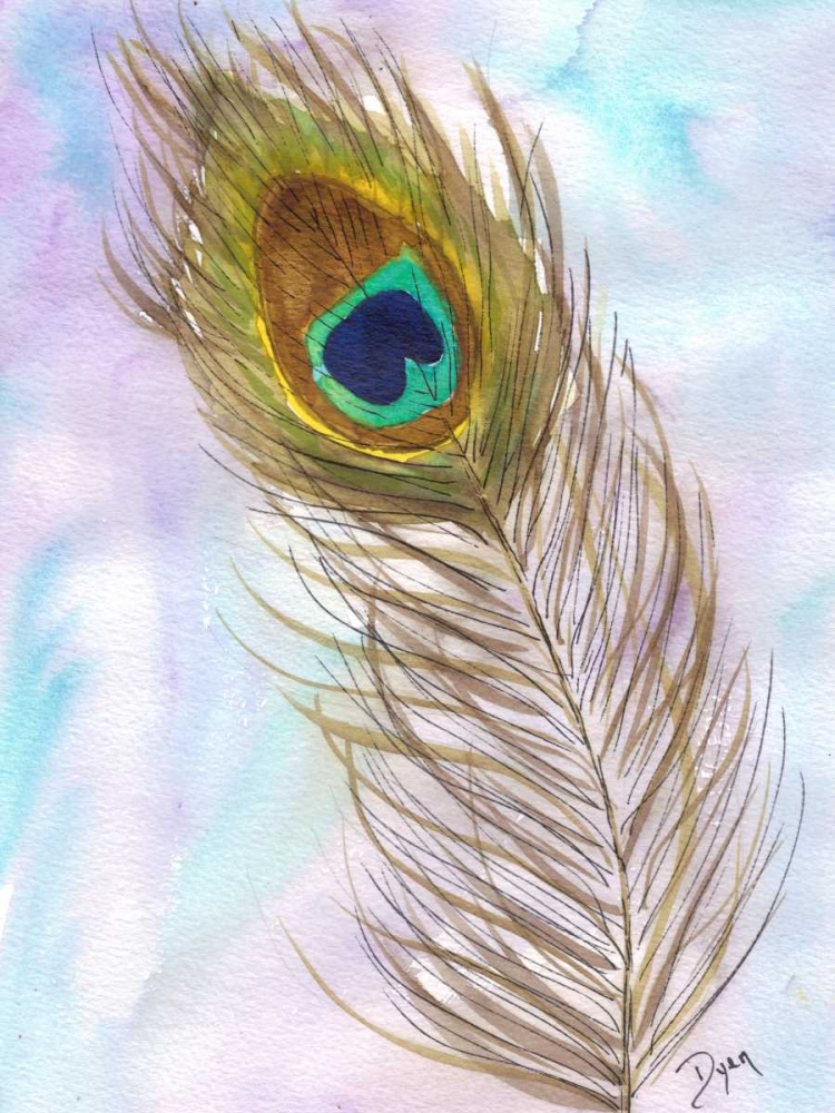 Wall Art Painting id:86239, Name: Peacocl Feather 2, Artist: Dyer, Beverly