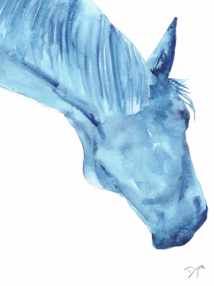 Art Print: Blue Lacey Thick