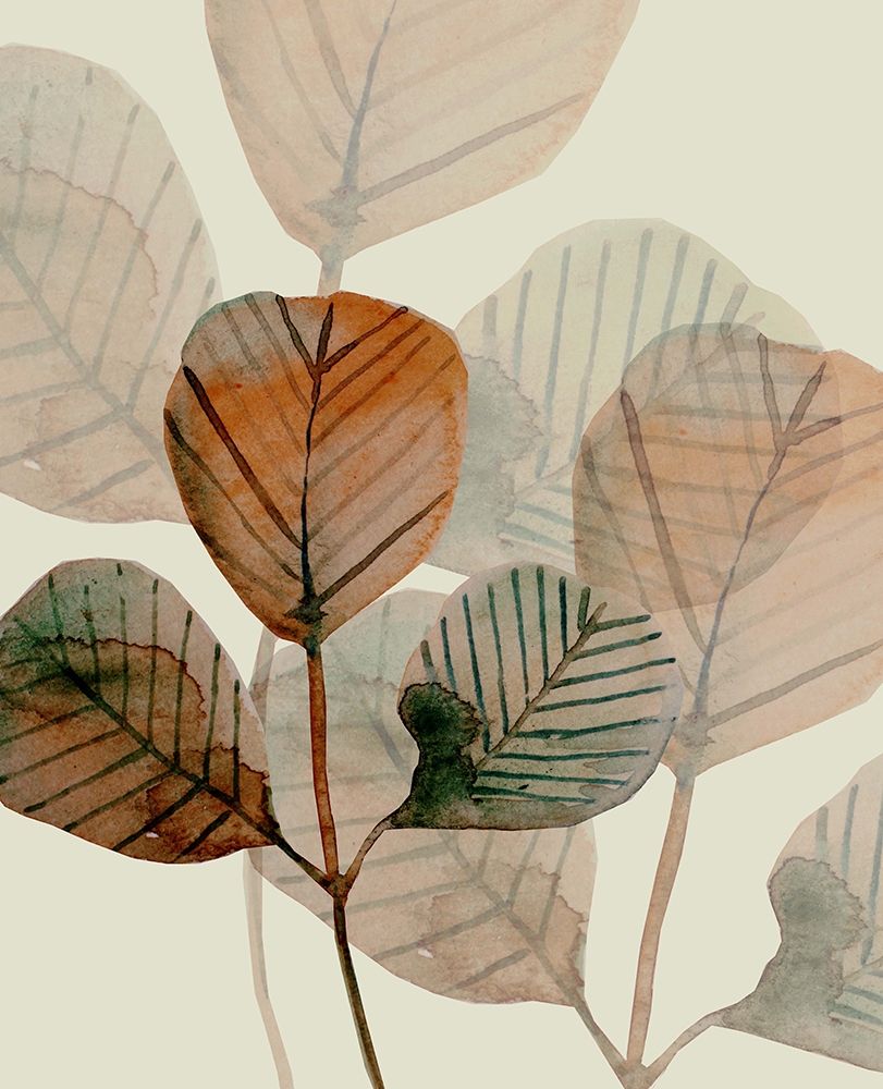 Art Print: Brown Leaves 1