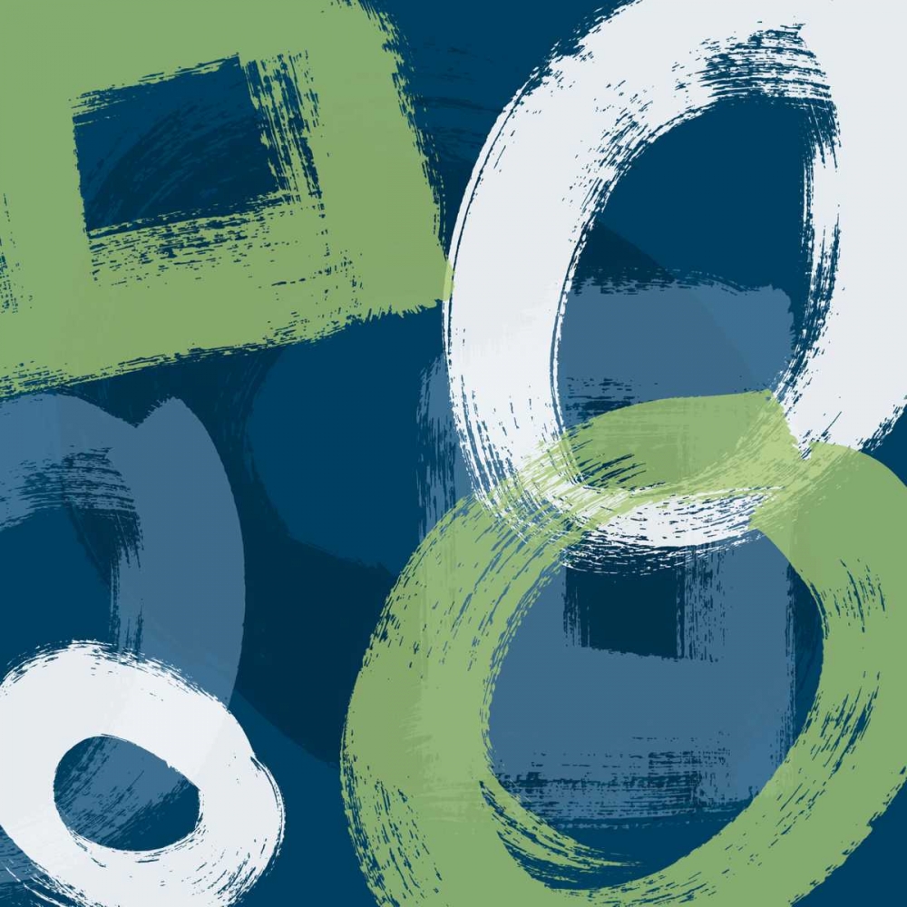 Wall Art Painting id:151761, Name: Grunge Circles 1, Artist: Stevens, Carole