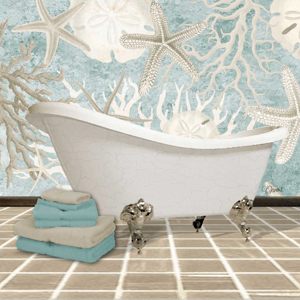 Wall Art Painting id:161368, Name: Coral Bath 2A, Artist: Stevens, Carole