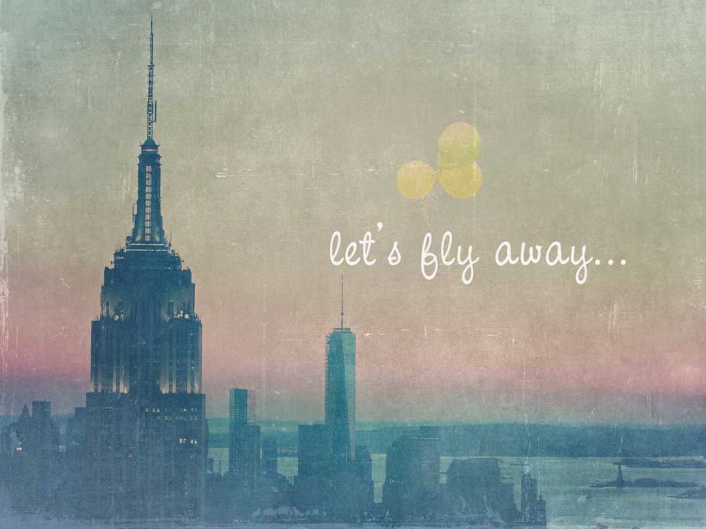 Wall Art Painting id:41076, Name: Lets Fly Away NYC, Artist: Davis, Ashley