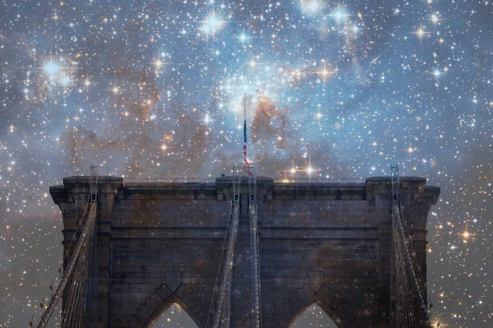 Wall Art Painting id:41088, Name: Brooklyn Starry Night, Artist: Davis, Ashley