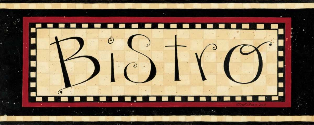 Wall Art Painting id:56838, Name: Bistro, Artist: DiPaolo, Dan