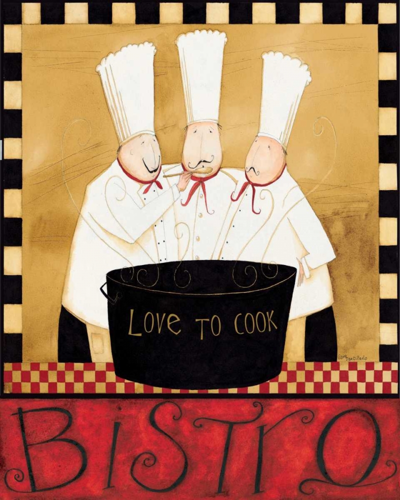 Wall Art Painting id:56859, Name: Bistro Chefs, Artist: DiPaolo, Dan