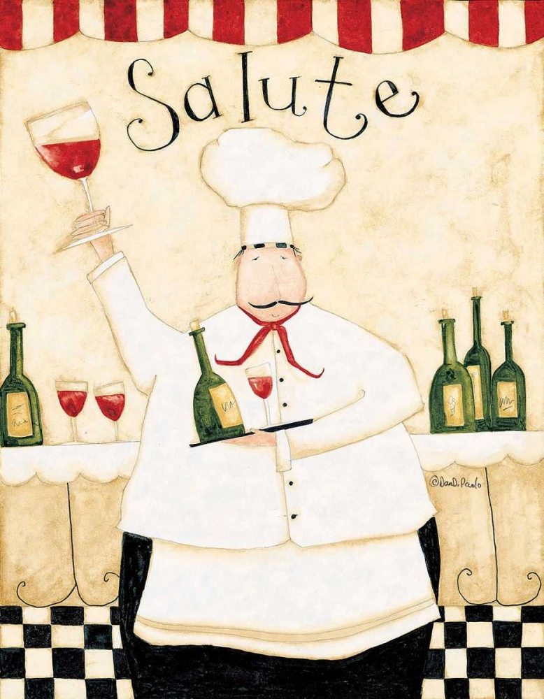 Wall Art Painting id:57057, Name: Salute Wine, Artist: DiPaolo, Dan
